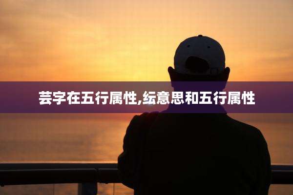 芸字在五行属性,纭意思和五行属性