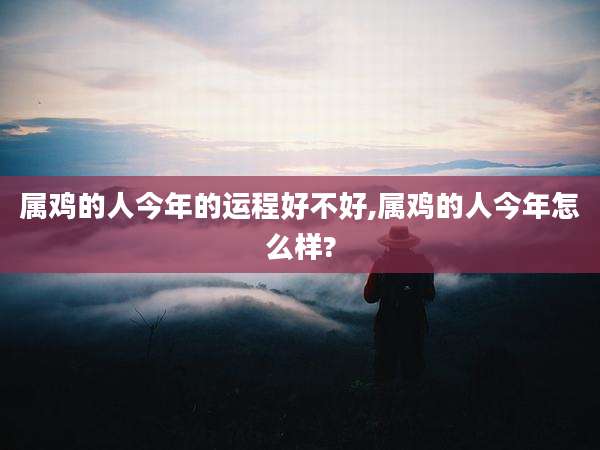 属鸡的人今年的运程好不好,属鸡的人今年怎么样?