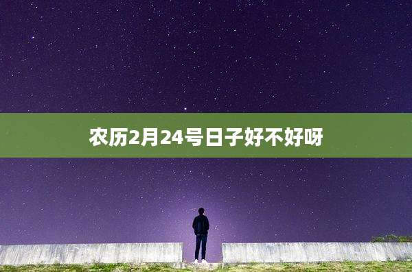 农历2月24号日子好不好呀