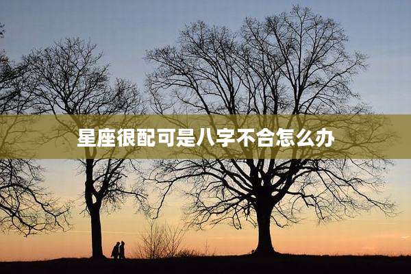 星座很配可是八字不合怎么办