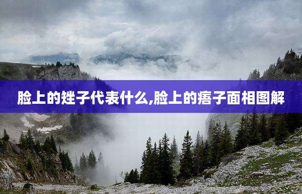 脸上的矬子代表什么,脸上的痦子面相图解