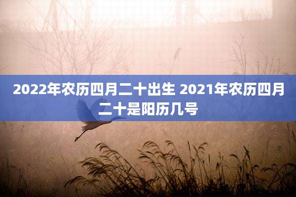 2022年农历四月二十出生 2021年农历四月二十是阳历几号