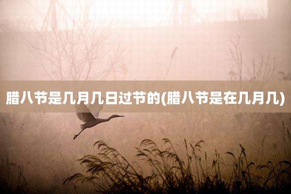 腊八节是几月几日过节的(腊八节是在几月几)