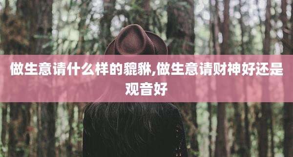 做生意请什么样的貔貅,做生意请财神好还是观音好