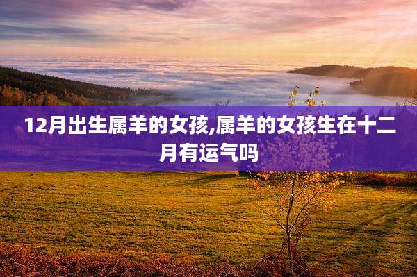12月出生属羊的女孩,属羊的女孩生在十二月有运气吗