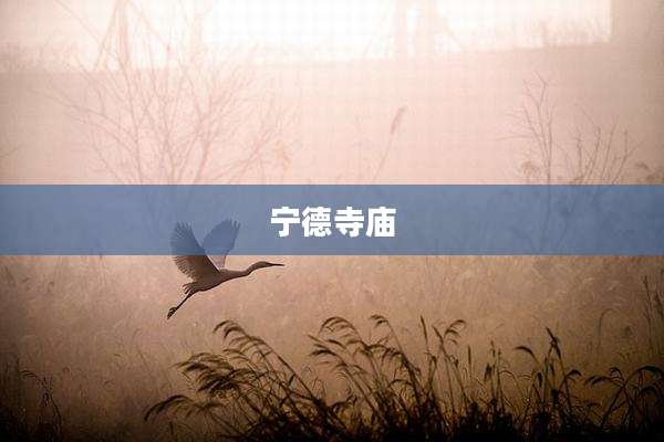 宁德寺庙