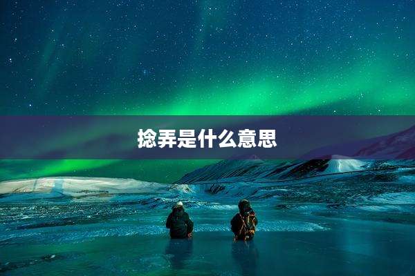 捻弄是什么意思