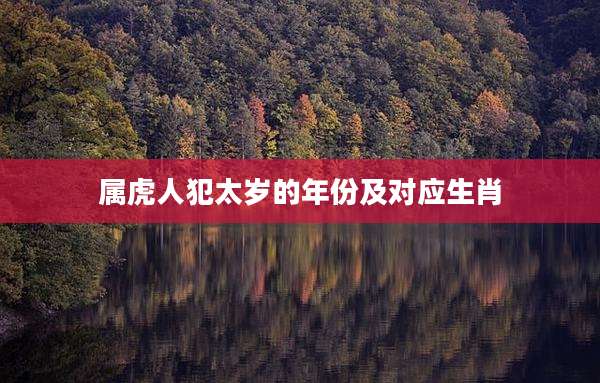 属虎人犯太岁的年份及对应生肖
