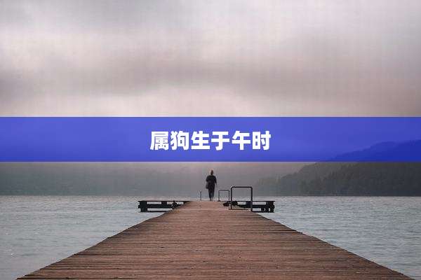 属狗生于午时