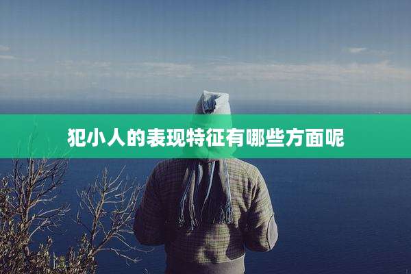 犯小人的表现特征有哪些方面呢