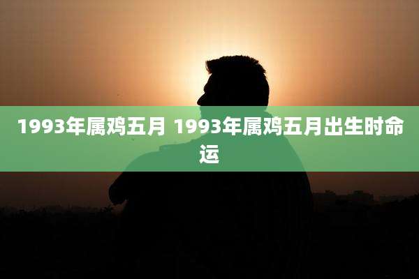 1993年属鸡五月 1993年属鸡五月出生时命运