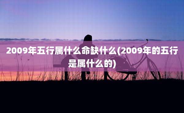 2009年五行属什么命缺什么(2009年的五行是属什么的)