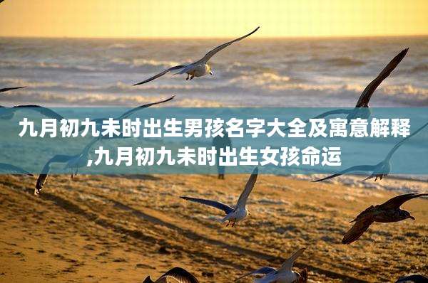 九月初九未时出生男孩名字大全及寓意解释,九月初九未时出生女孩命运
