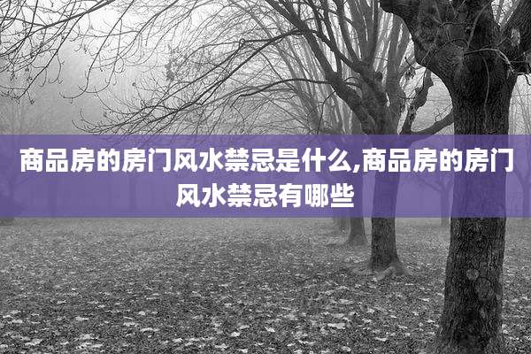 商品房的房门风水禁忌是什么,商品房的房门风水禁忌有哪些