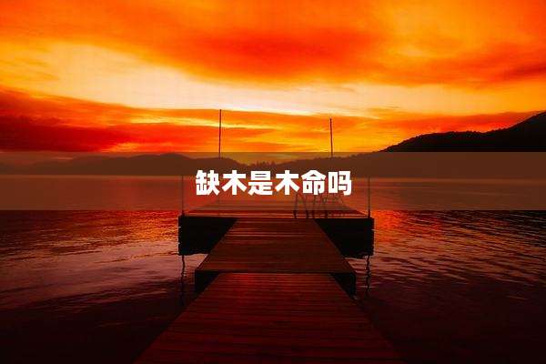 缺木是木命吗