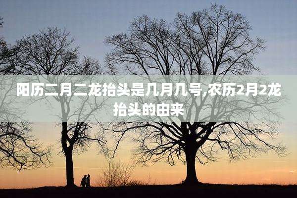 阳历二月二龙抬头是几月几号,农历2月2龙抬头的由来