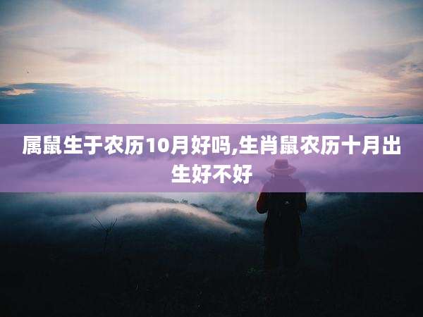 属鼠生于农历10月好吗,生肖鼠农历十月出生好不好