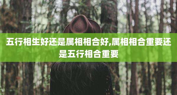 五行相生好还是属相相合好,属相相合重要还是五行相合重要