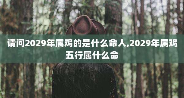 请问2029年属鸡的是什么命人,2029年属鸡五行属什么命
