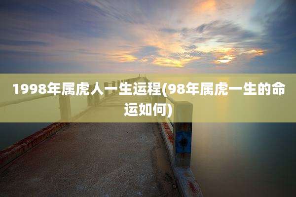 1998年属虎人一生运程(98年属虎一生的命运如何)