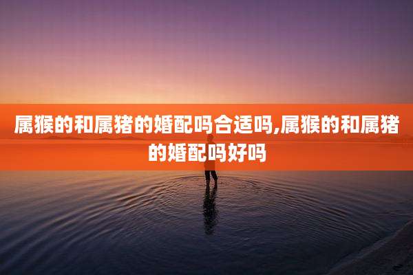属猴的和属猪的婚配吗合适吗,属猴的和属猪的婚配吗好吗