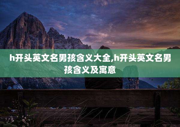 h开头英文名男孩含义大全,h开头英文名男孩含义及寓意