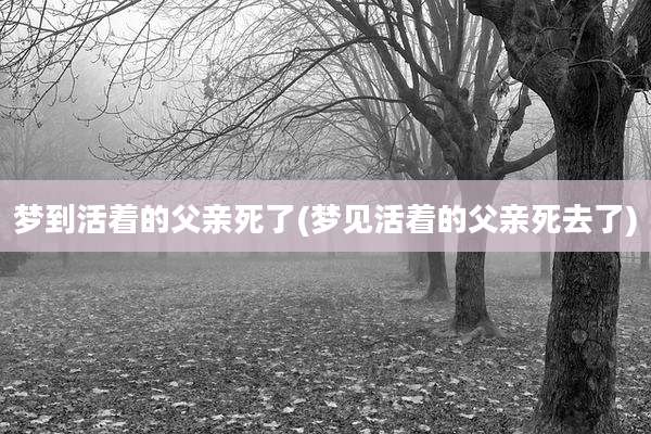 梦到活着的父亲死了(梦见活着的父亲死去了)