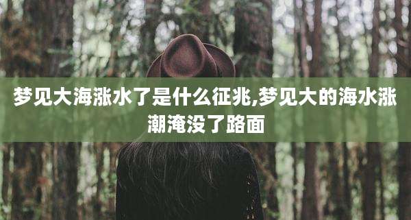 梦见大海涨水了是什么征兆,梦见大的海水涨潮淹没了路面