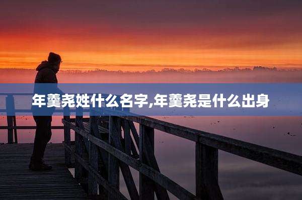 年羹尧姓什么名字,年羹尧是什么出身
