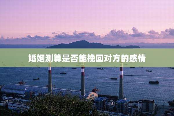 婚姻测算是否能挽回对方的感情
