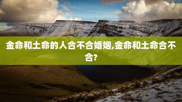 金命和土命的人合不合婚姻,金命和土命合不合?