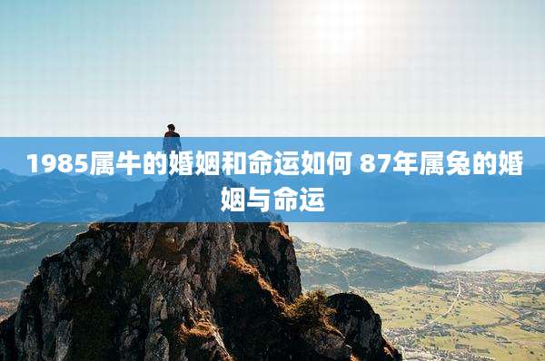 1985属牛的婚姻和命运如何 87年属兔的婚姻与命运