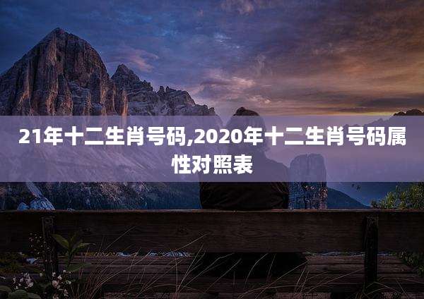21年十二生肖号码,2020年十二生肖号码属性对照表