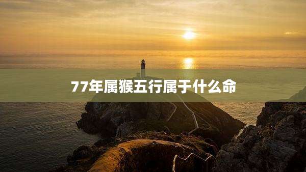77年属猴五行属于什么命