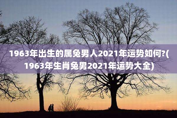 1963年出生的属兔男人2021年运势如何?(1963年生肖兔男2021年运势大全)