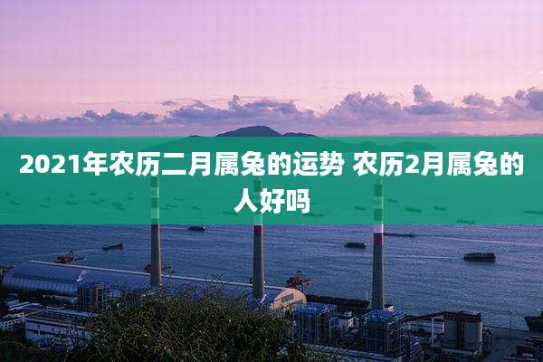 2021年农历二月属兔的运势 农历2月属兔的人好吗