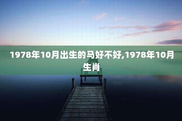 1978年10月出生的马好不好,1978年10月生肖