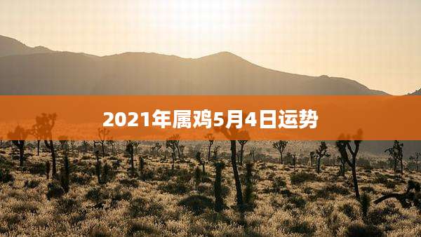 2021年属鸡5月4日运势