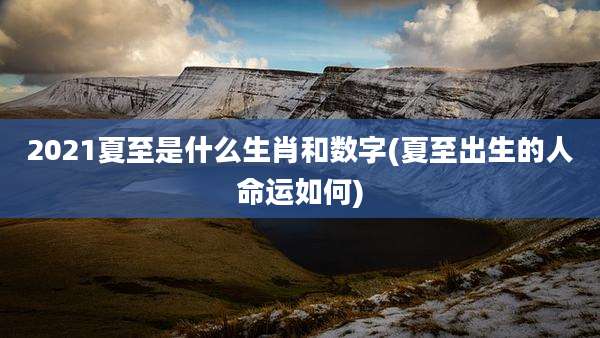 2021夏至是什么生肖和数字(夏至出生的人命运如何)