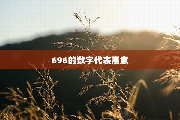696的数字代表寓意