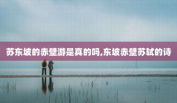 苏东坡的赤壁游是真的吗,东坡赤壁苏轼的诗