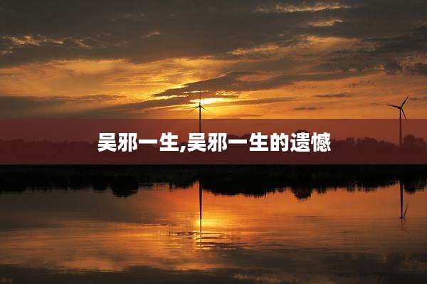 吴邪一生,吴邪一生的遗憾