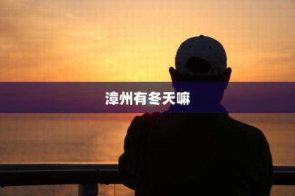 漳州有冬天嘛