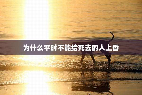 为什么平时不能给死去的人上香