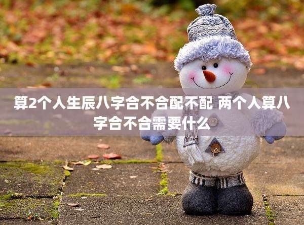 算2个人生辰八字合不合配不配 两个人算八字合不合需要什么