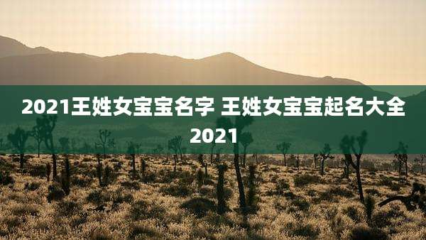 2021王姓女宝宝名字 王姓女宝宝起名大全2021