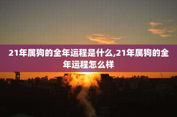 21年属狗的全年运程是什么,21年属狗的全年运程怎么样