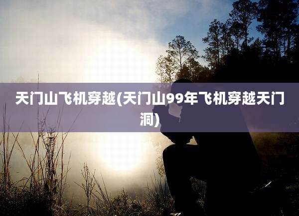 天门山飞机穿越(天门山99年飞机穿越天门洞)
