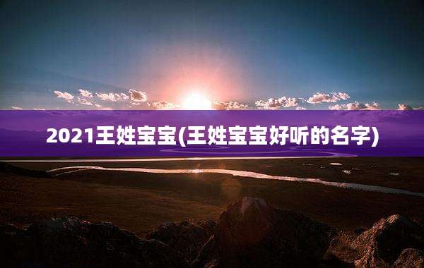 2021王姓宝宝(王姓宝宝好听的名字)