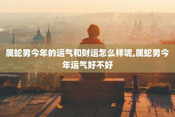属蛇男今年的运气和财运怎么样呢,属蛇男今年运气好不好